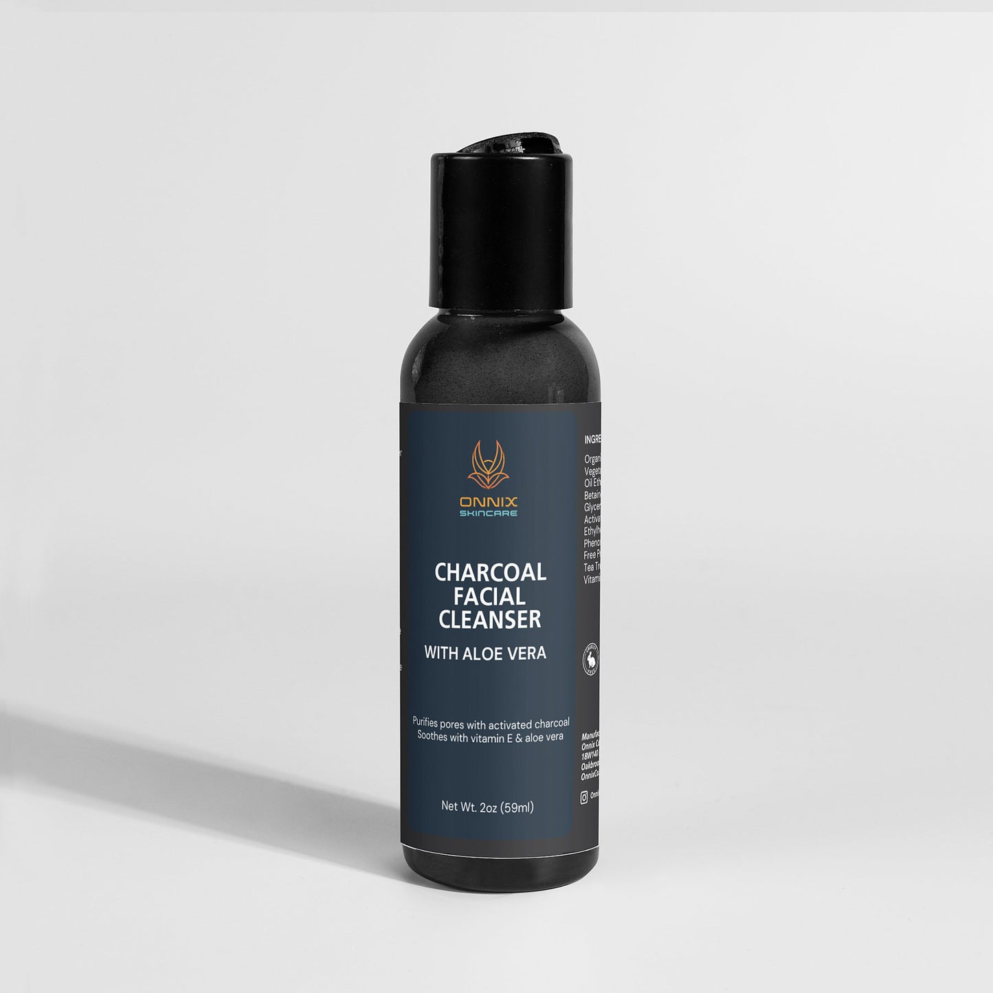 Charcoal Facial Cleanser with Aloe Vera