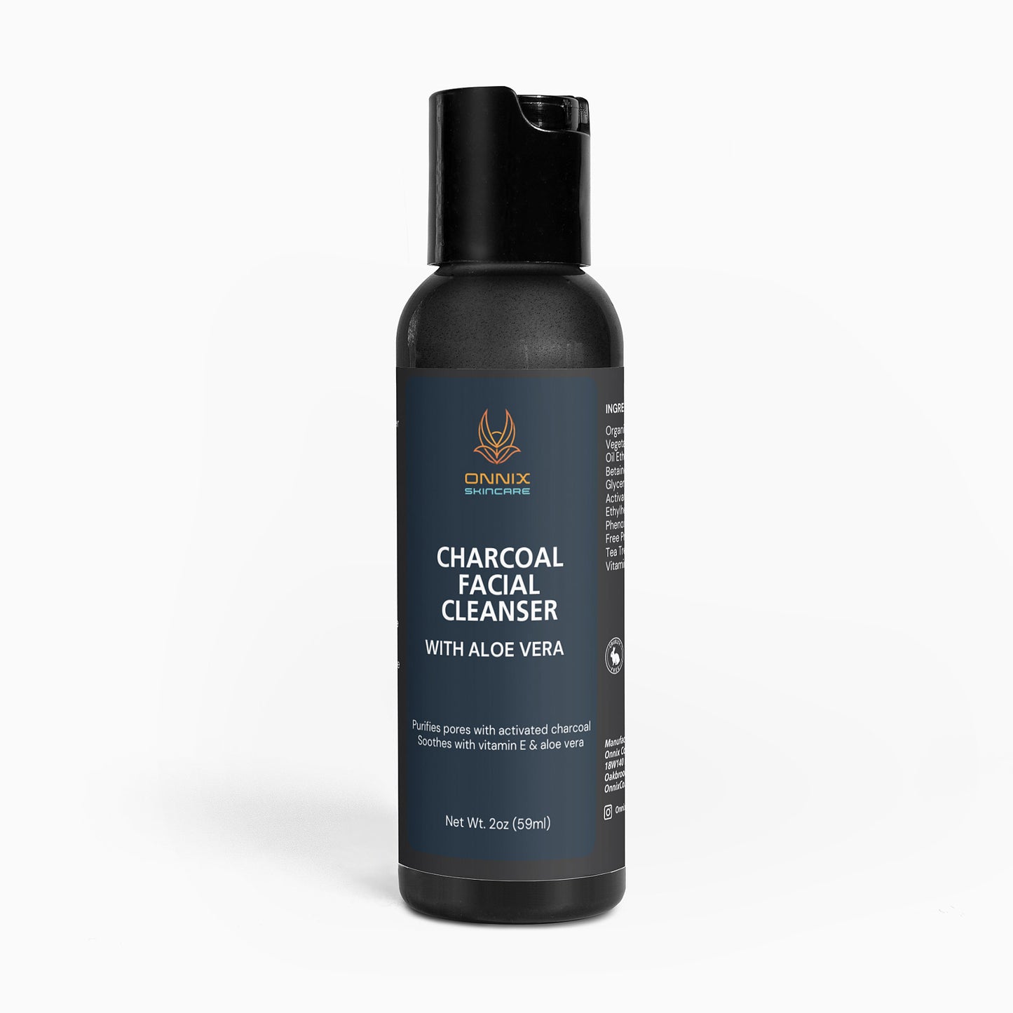 Charcoal Facial Cleanser with Aloe Vera