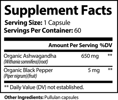 Ashwagandha & Black Pepper