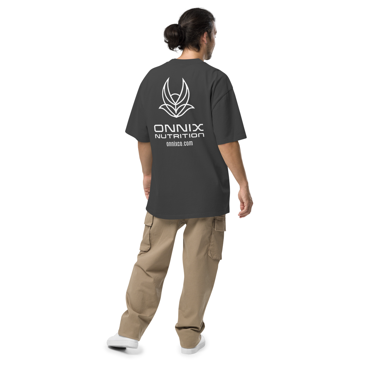 Onnix Nutrition Oversized Faded Tee - White Logo