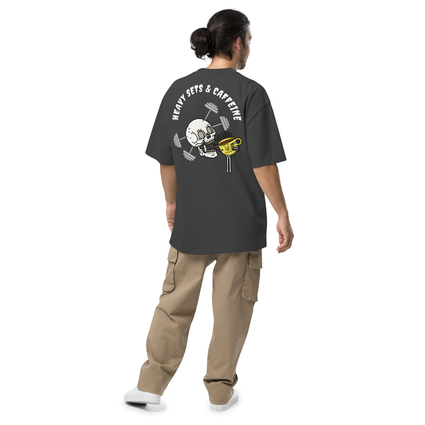 Heavy Sets & Caffeine - Oversized Faded Tee