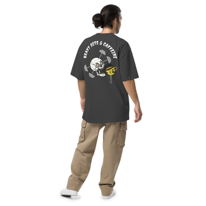 Heavy Sets & Caffeine - Oversized Faded Tee