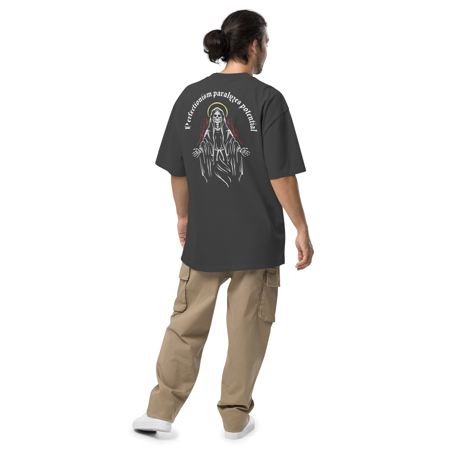 Perfectionism paralyzes potential - Oversized Faded Tee