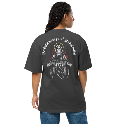 Perfectionism paralyzes potential - Oversized Faded Tee