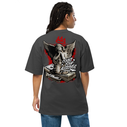 Count Your Blessings - Oversized Faded Tee