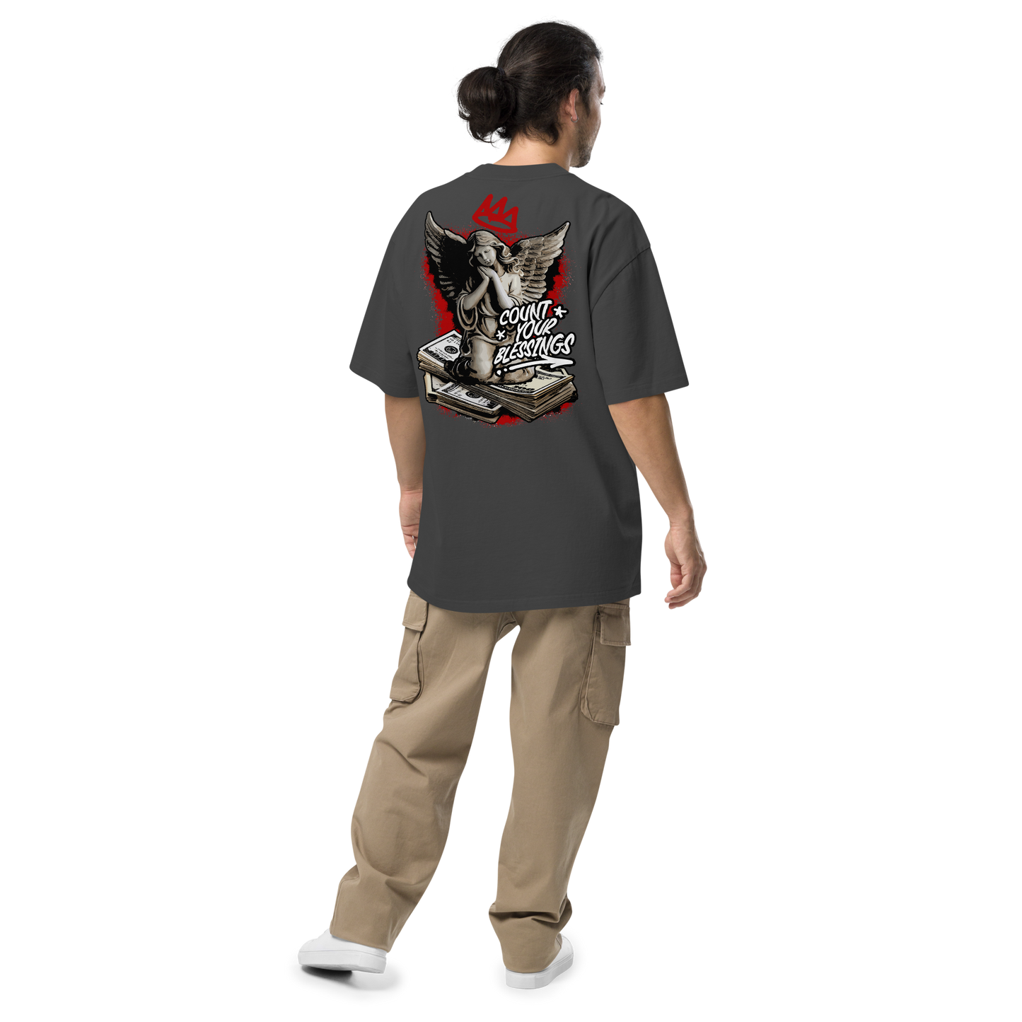 Count Your Blessings - Oversized Faded Tee